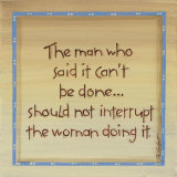 The Man Who Said Poster von Karen Tribett
