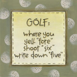 Golf Print by Karen Tribett