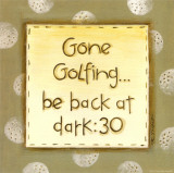 Parti au golf Affiches par Karen Tribett