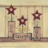 Live, Laugh, Love Plakater af Karen Tribett