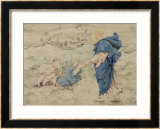 Sketch of Christ Walking on Water Stampa giclee con cornice di Richard Dadd Sketch of Christ Walking on Water Stampa giclee con cornice di Richard Dadd
