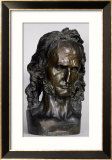Bust of Nicolo Paganini 1830 Estampe encadrée par Pierre Jean David d'Angers