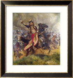 General Antoine-Charles-Louis Lasalle 1912 Estampe encadrée par Jean-Baptiste Edouard Detaille
