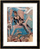 Woman on a Rocking Horse Estampe encadrée par Felicien Rops