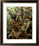 Fall of the Rebel Angels, 1554 Estampe encadrée par Frans Floris