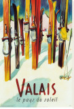 Valais Stretched Canvas Print by Herbert Libiszewski