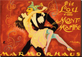 Carnival at Marmorhaus Stretched Canvas Print by Josef Fenneker