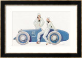 Women Join the Racing Driver Fraternity Indrammet giclee-tryk af René Vincent Women Join the Racing Driver Fraternity Indrammet giclee-tryk af René Vincent