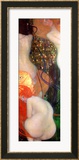 Goldfish, 1901-02 Estampe encadrée par Gustav Klimt