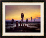 The Stages of Life, circa 1835 Stampa giclee con cornice di Caspar David Friedrich The Stages of Life, circa 1835 Stampa giclee con cornice di Caspar David Friedrich