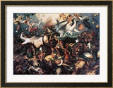 The Fall of the Rebel Angels, 1562 Estampe encadrée par Pieter Bruegel the Elder
