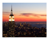 New York Sunset - Aerial View Photographic Print by Dw Labs 