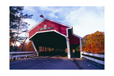 Covered Bridge Over The Ellis River Jackson NH Photographic Print by George Oze