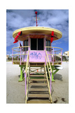 South Beach Watchtower Miami Beach Florida Photographic Print by George Oze