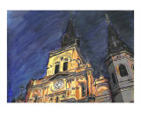 New Orleans Cathedral at Night Giclee Print by Jerry Schwehm