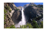 Low Angle View of the Yosemite Falls California Photographic Print by George Oze