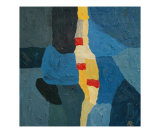 Blue Abstract 2007 Giclee Print by Andrea Larson