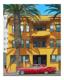 Red Caddy Apartments Giclee Print by Michael Ward