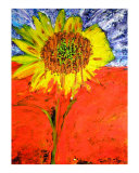 Melting Sunflower Giclee Print by Ron DeMore