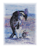 Penguin Love Giclee Print by Nadine Rippelmeyer