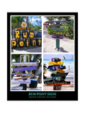 Fun Signs of Rum Point Grand Cayman Photographic Print by George Oze