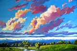 Late Day Clouds over the Divide Giclee Print by Patty Baker