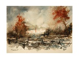 Watercolor 111207 Giclee Print by Ledent 