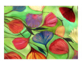 Flowers Floating Giclee Print by Rebecca Felland-syring