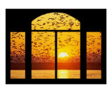 Sunset Window Giclee Print by John Van Den Munckhof