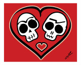 Calaveras Enamoradas - Skulls in Love Lámina fotográfica por Ladislao Loera Calaveras Enamoradas - Skulls in Love Lámina fotográfica por Ladislao Loera