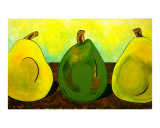 Three Pears Giclee Print by Anna Roselli