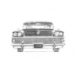 Buick 1958 Classic Automobile Giclee Print by Dave Alford