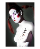 Female Model with Japanese style dress and make up Photographic Print by Photostock Israel Female Model with Japanese style dress and make up Photographic Print by Photostock Israel