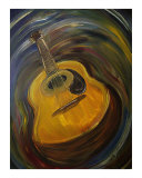Guitar Giclee Print by Clemens Greis