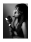 Singer 3 BW Photographic Print by John Gusky