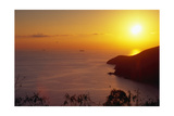 Sunset over Saint Thomas US Virgin Islands Photographic Print by George Oze