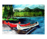 102907 Lake Louise Canada Giclee Print by Garland Oldham