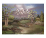 A Heathered Valley Impressão giclée por Stephen Ventimiglia