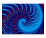 Blue Spiral Fotografisk trykk av Vicky Brago-Mitchell Blue Spiral Fotografisk trykk av Vicky Brago-Mitchell