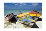 Three Fishing Boats Aruba Photographie par George Oze