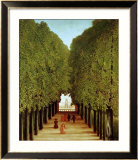 Alleyway in the Park of Saint-Cloud, 1908 Estampe encadrée par Henri Rousseau