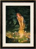 Midsummer Eve Estampe encadrée par Edward Robert Hughes