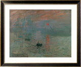 Impression, Sunrise, 1872 Gerahmter Giclée-Druck von Claude Monet