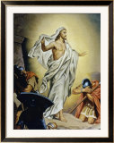 The Resurrection of Jesus Estampe encadrée par Heinrich Hofmann