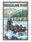 White Water Rafting, Snoqualmie River, Washington Posters