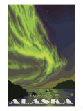 Northern Lights and Orcas, Fairbanks, Alaska Prints