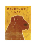 Chocolate Lab Láminas por John Golden