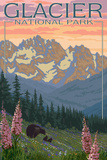 Spring Flowers, Glacier National Park, Montana Pósters Spring Flowers, Glacier National Park, Montana Pósters