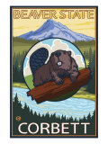 Beaver & Mt. Hood, Corbett, Oregon Láminas Beaver & Mt. Hood, Corbett, Oregon Láminas