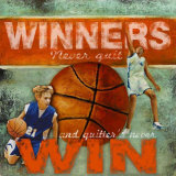 Winners: Basketball Poster af Robert Downs Winners: Basketball Poster af Robert Downs